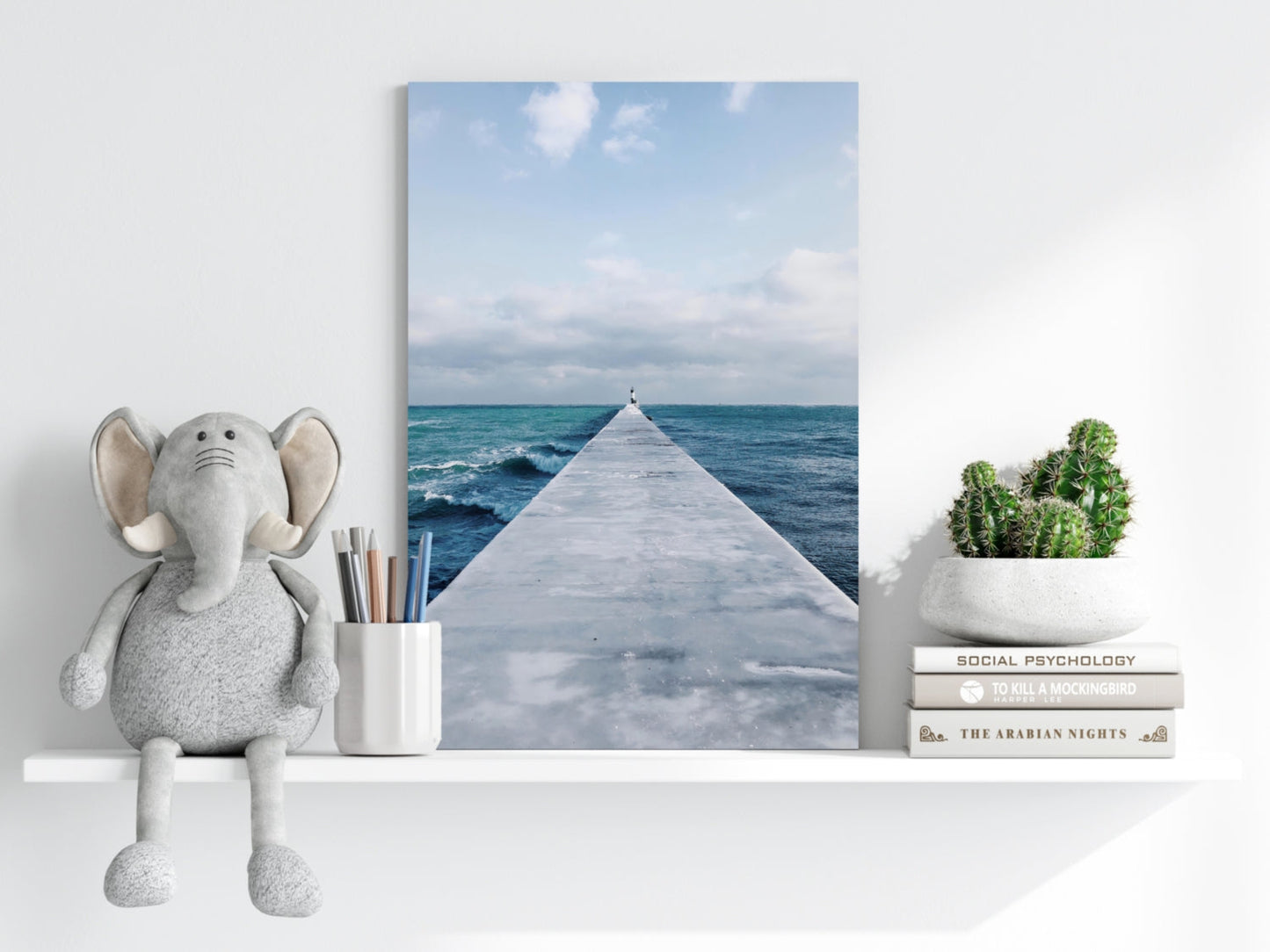 Dock View Aluminum Print