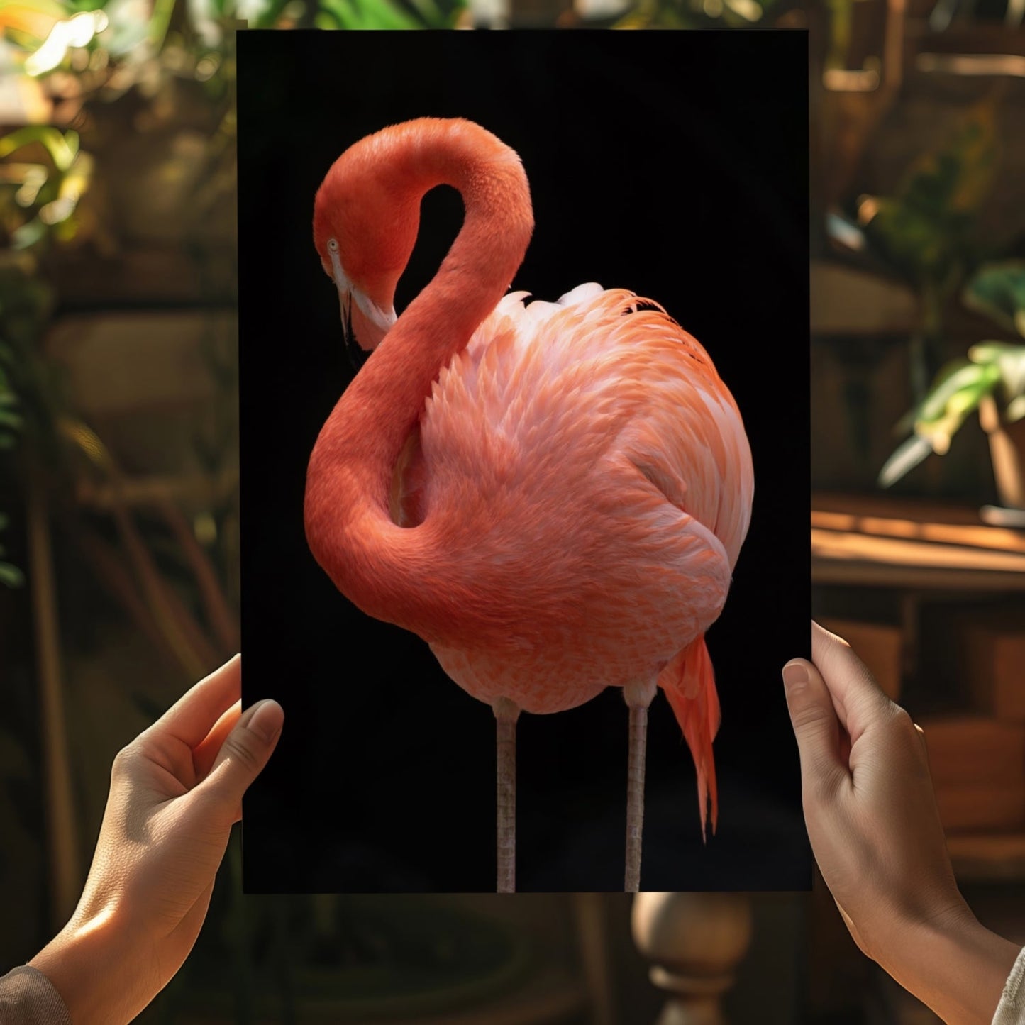 Flamingo Aluminum Print
