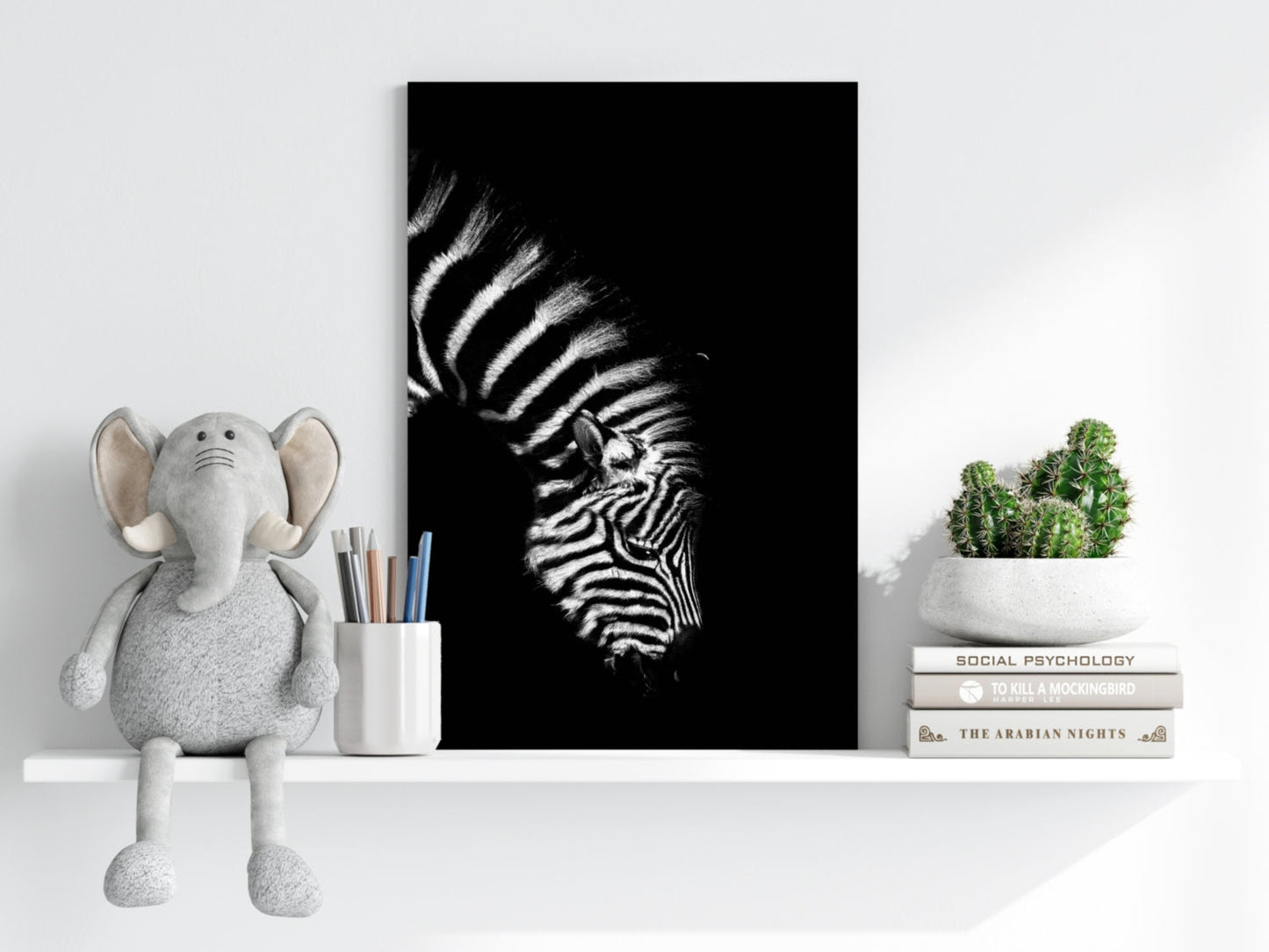 Zebra Aluminum Print