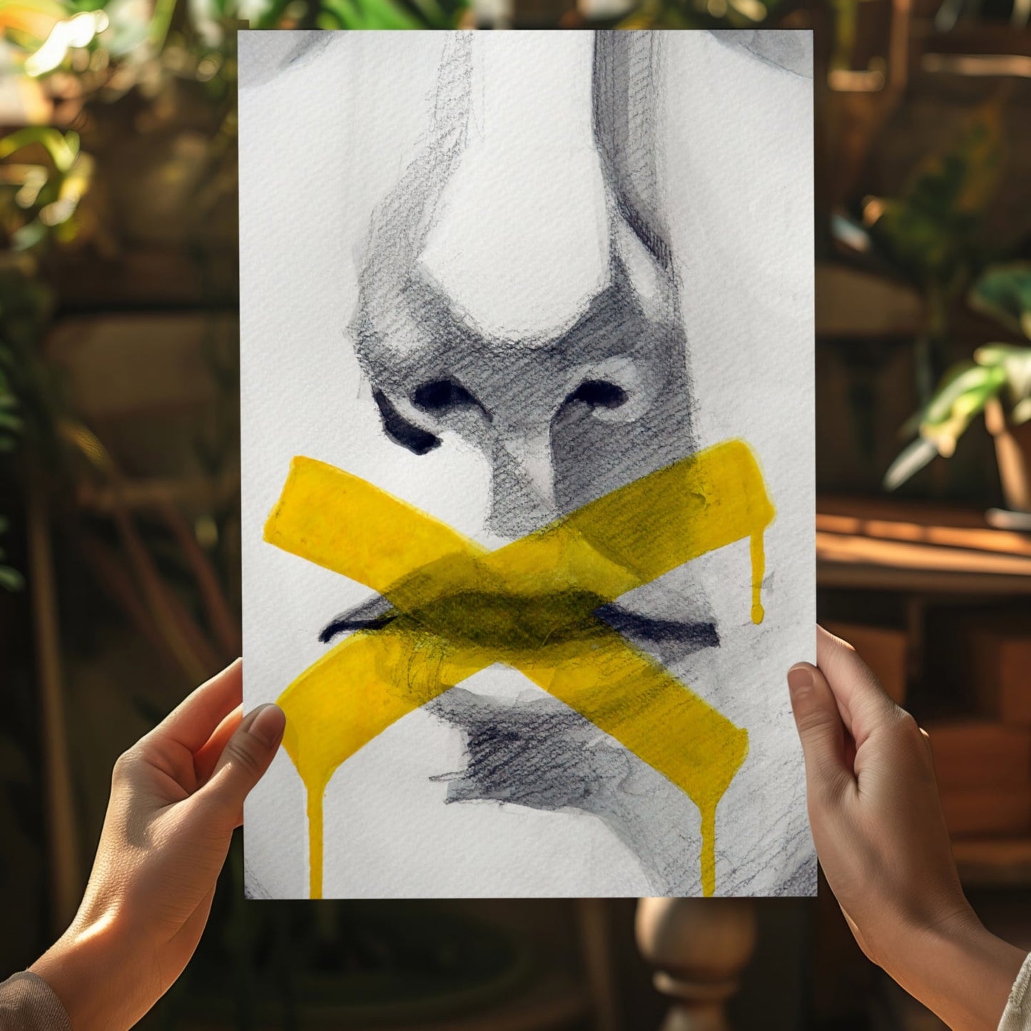 Hush Aluminum Print