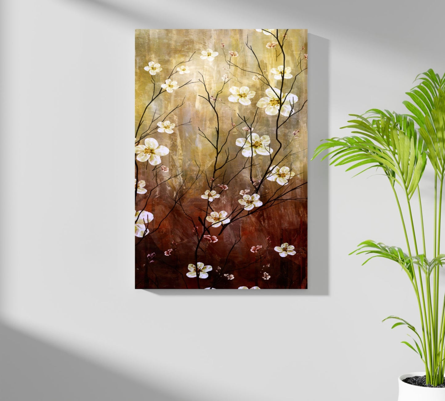 Abstract Flowers V3 Aluminum Print