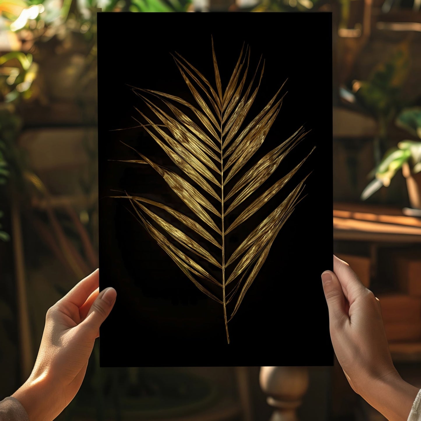 Golden Leaf Aluminum Print