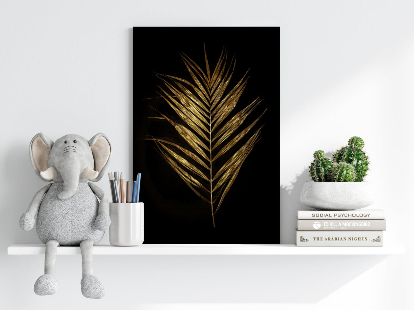 Golden Leaf Aluminum Print