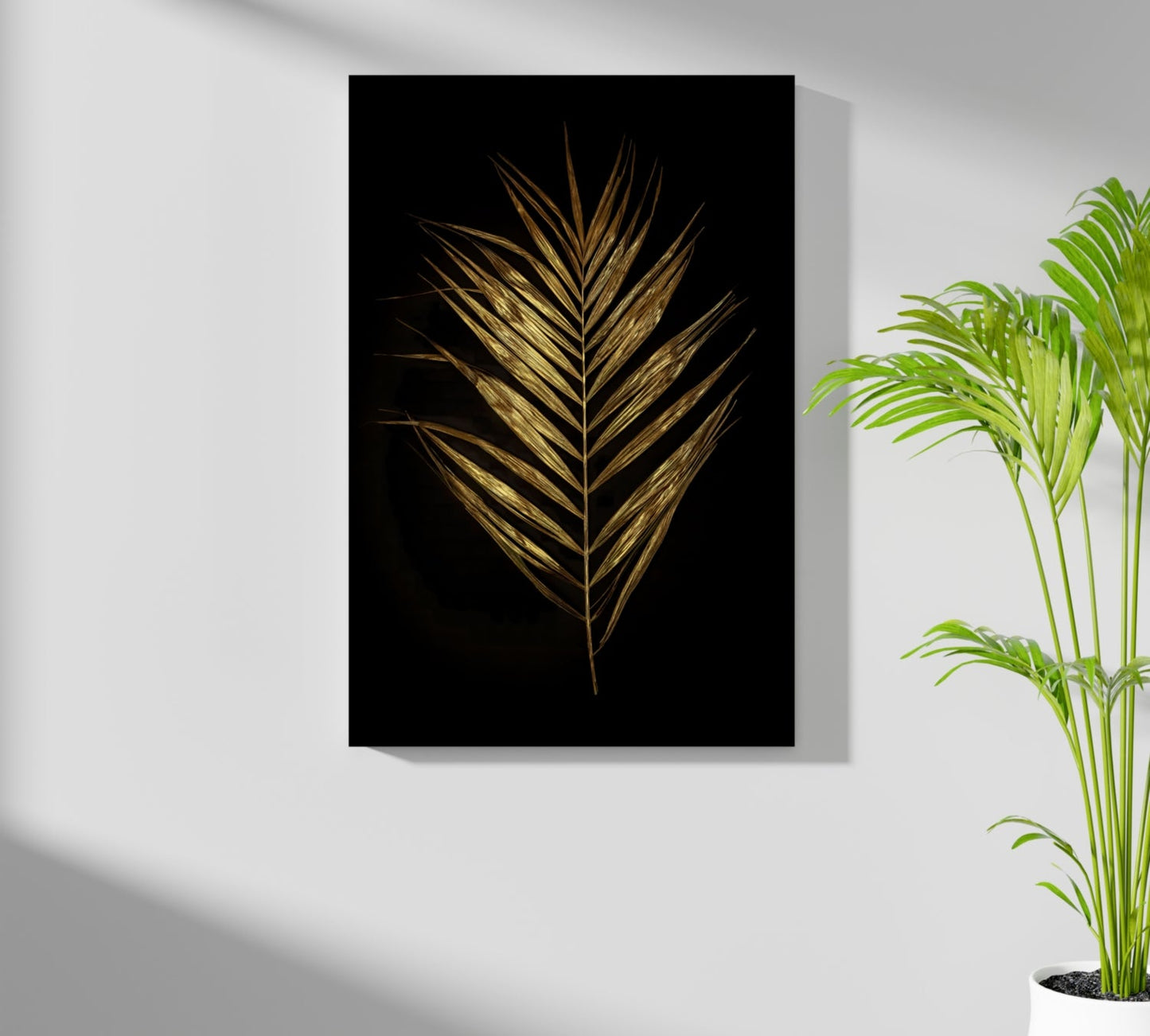 Golden Leaf Aluminum Print