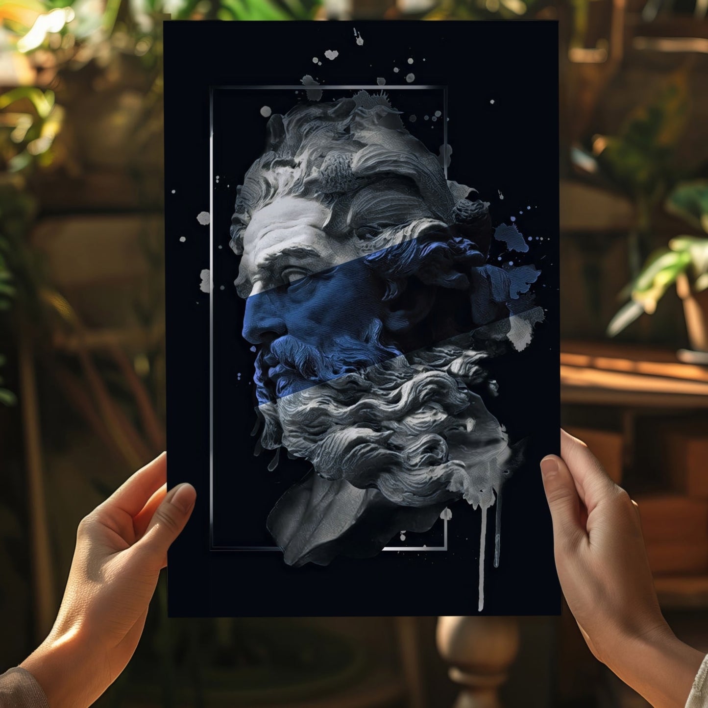 Poseidon Blue Aluminum Print