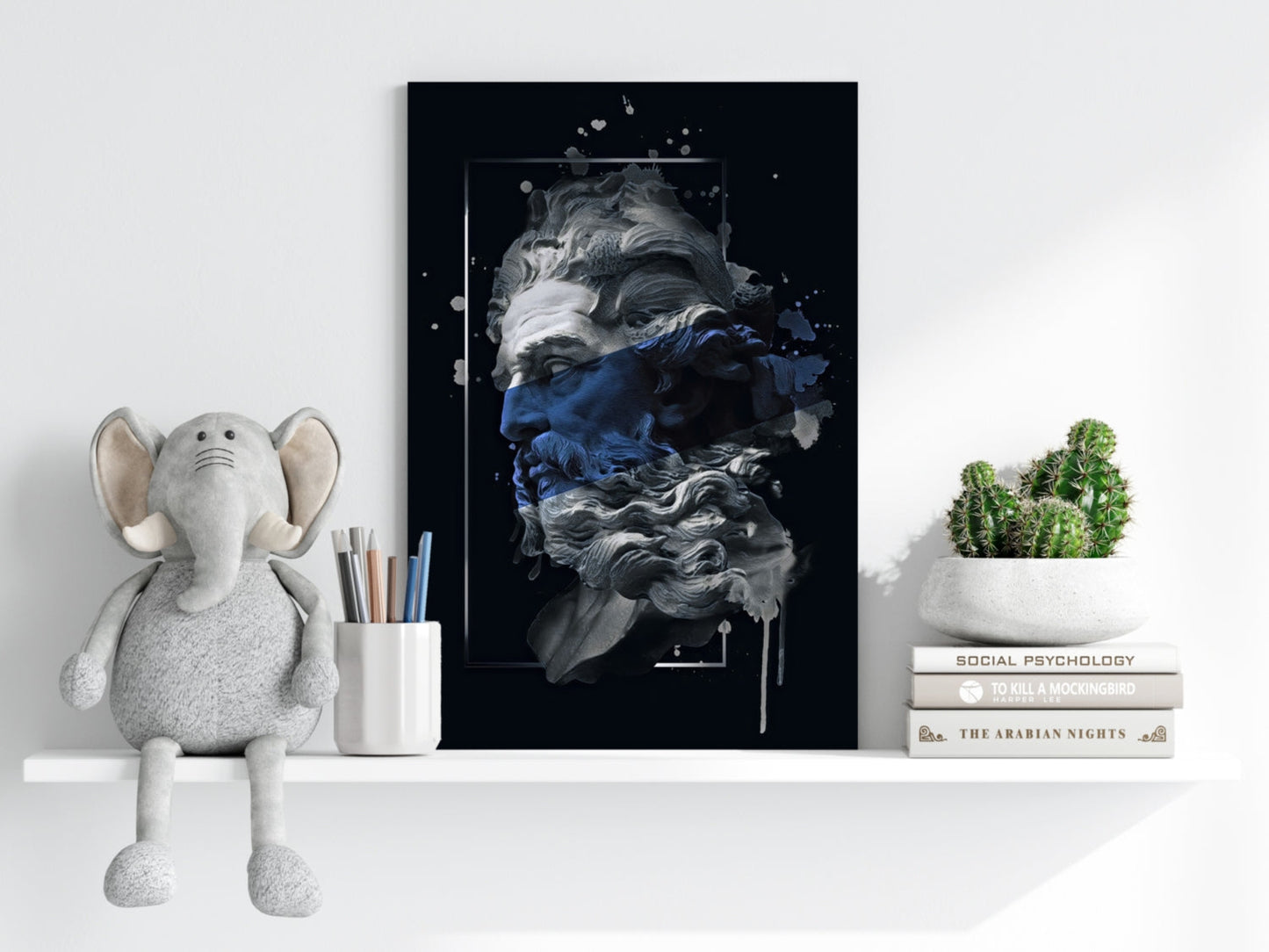 Poseidon Blue Aluminum Print
