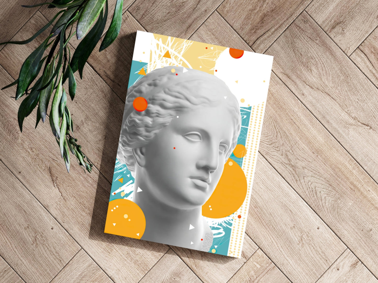 Statue Head Contemporary Aluminum Print