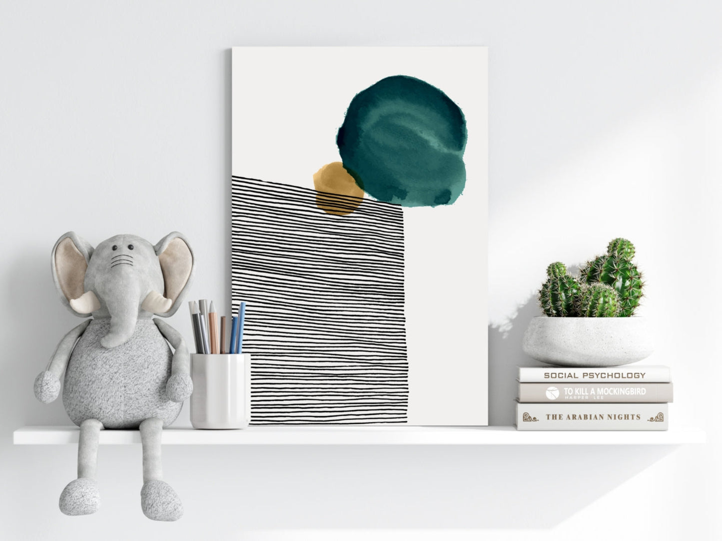 Modern Art Shape V3 Aluminum Print