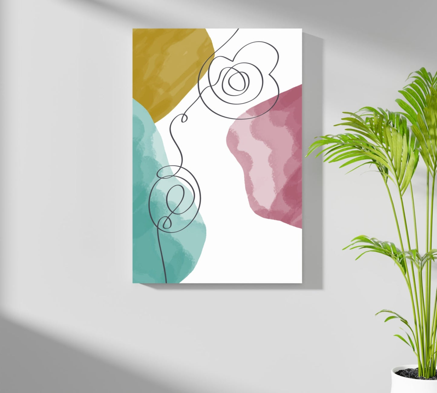Modern Art Shape V4 Aluminum Print