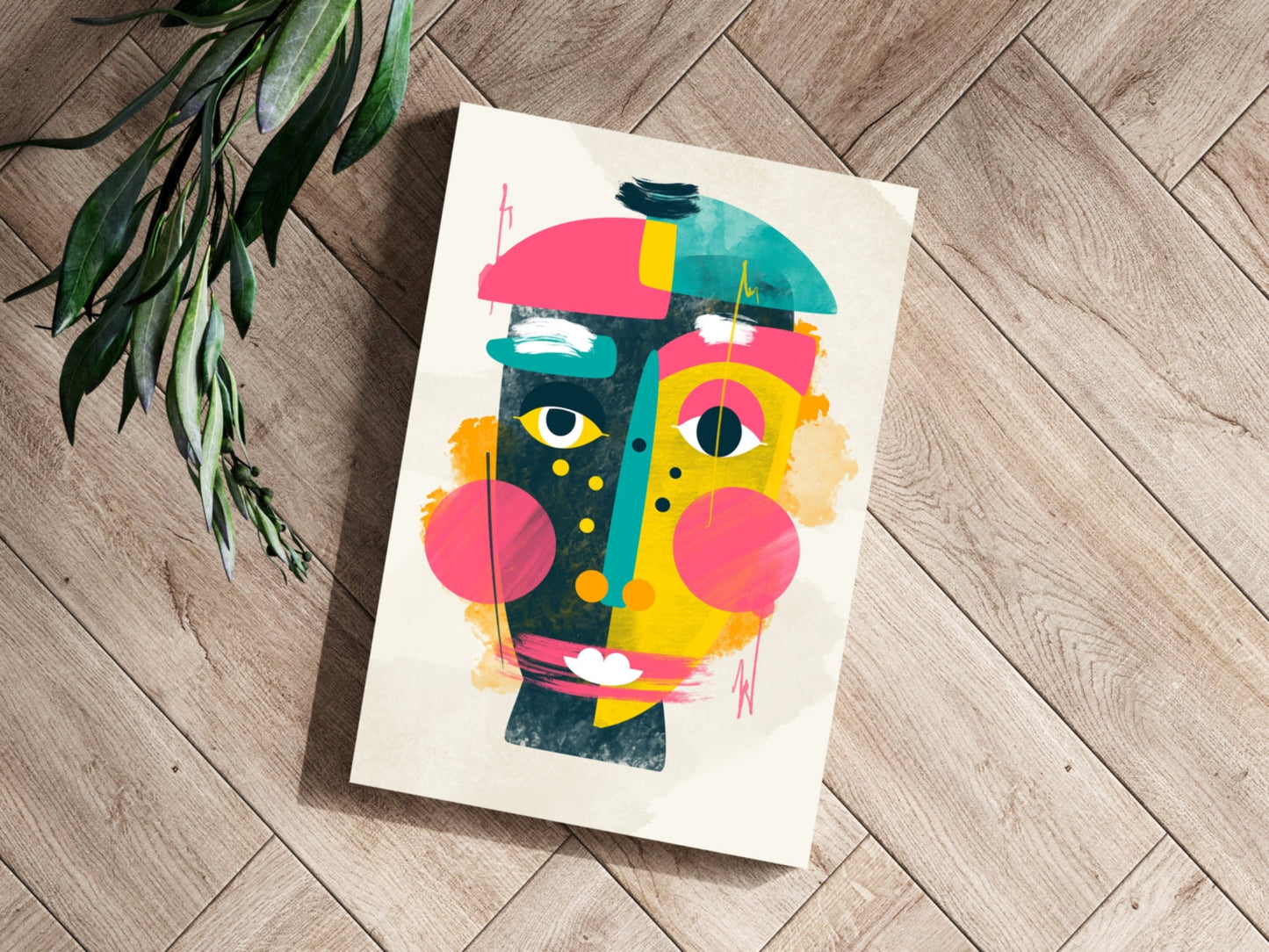 Contemporary Art V1 Aluminum Print-2