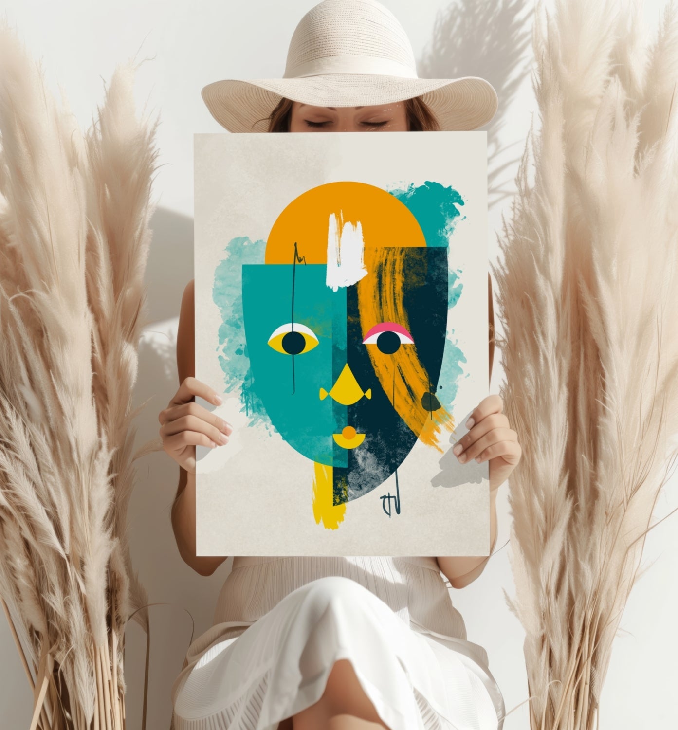 Contemporary Art V3 Aluminum Print