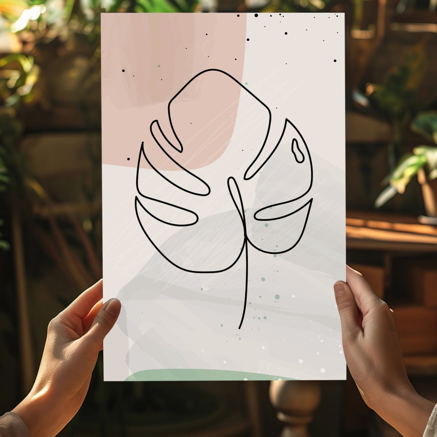 Line Art V2 Aluminum Print