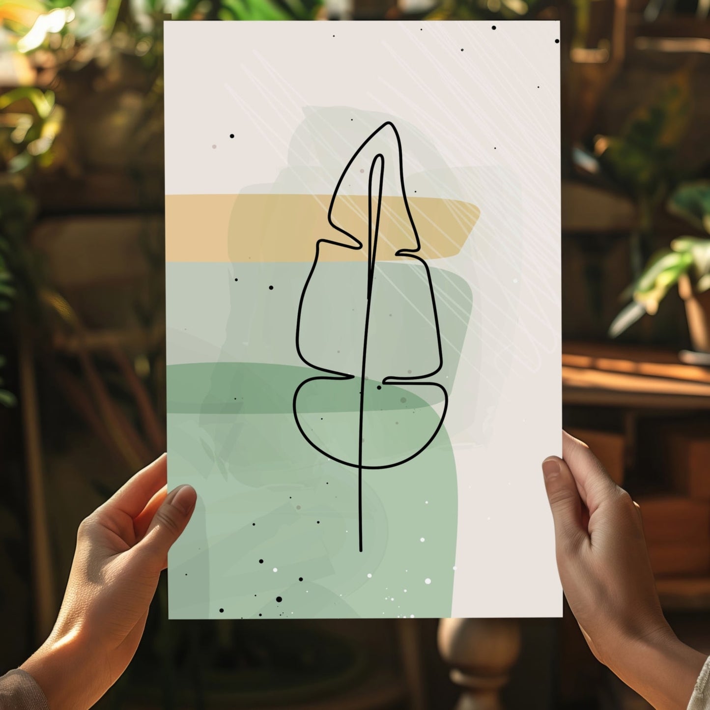 Line Art V3 Aluminum Print