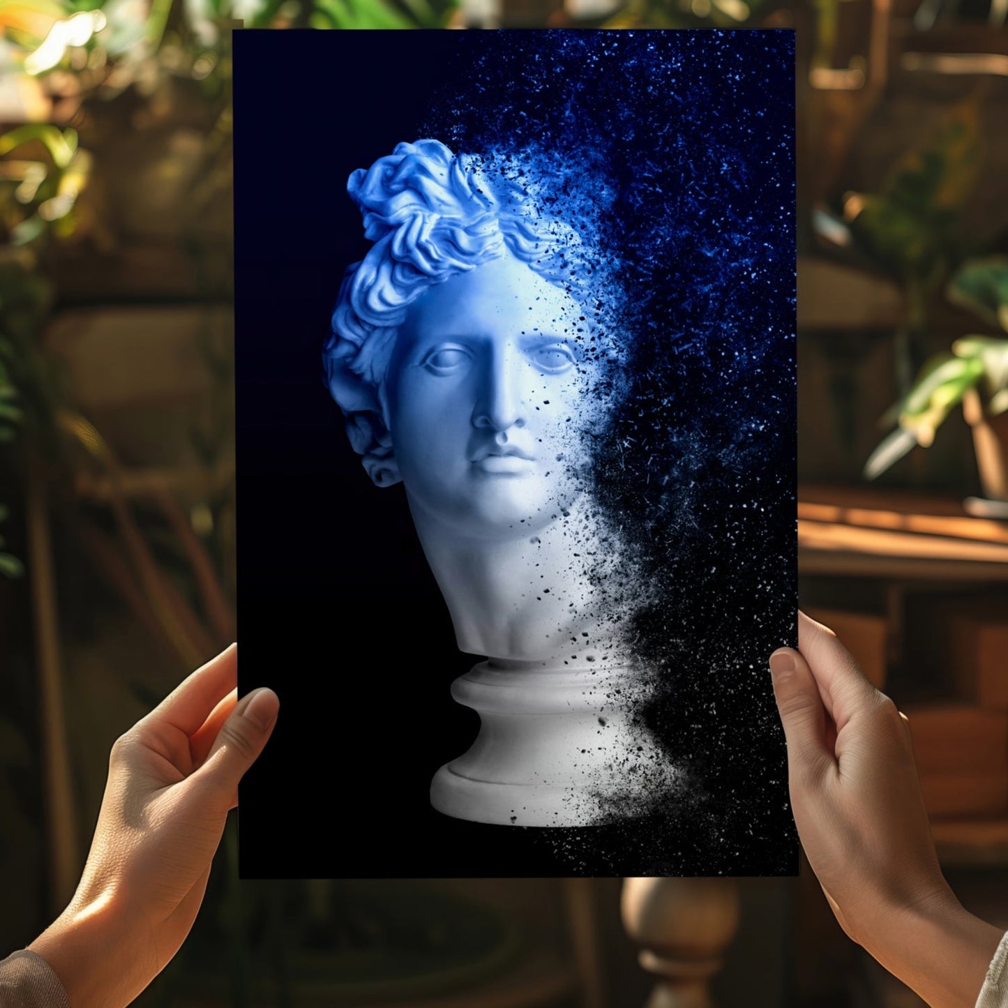 Statue Head Contemporary Aluminum Print