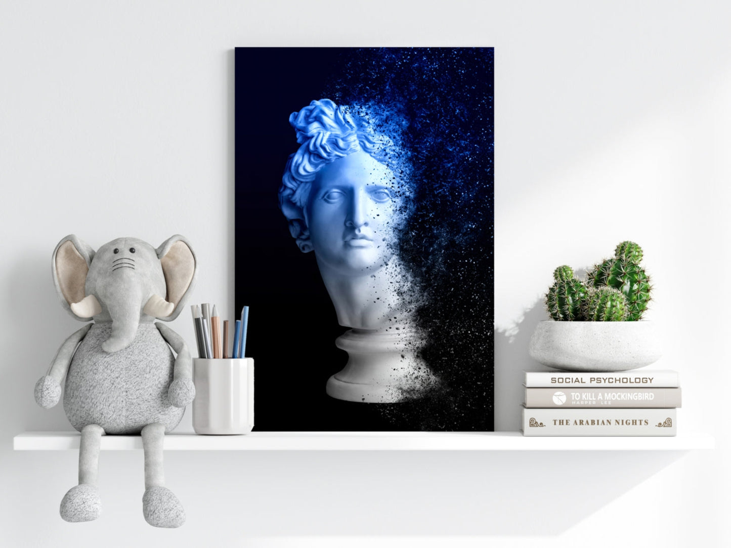 Statue Head Contemporary Aluminum Print