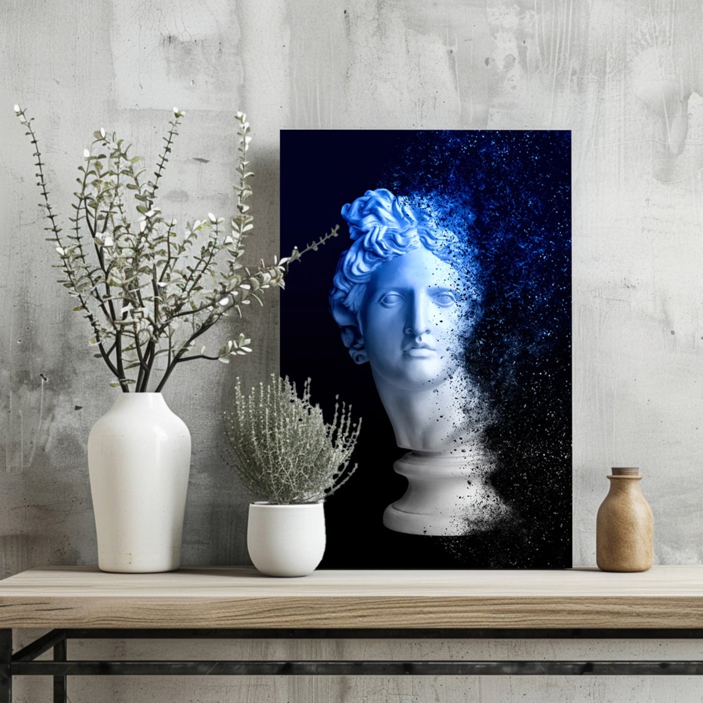Statue Head Contemporary Aluminum Print
