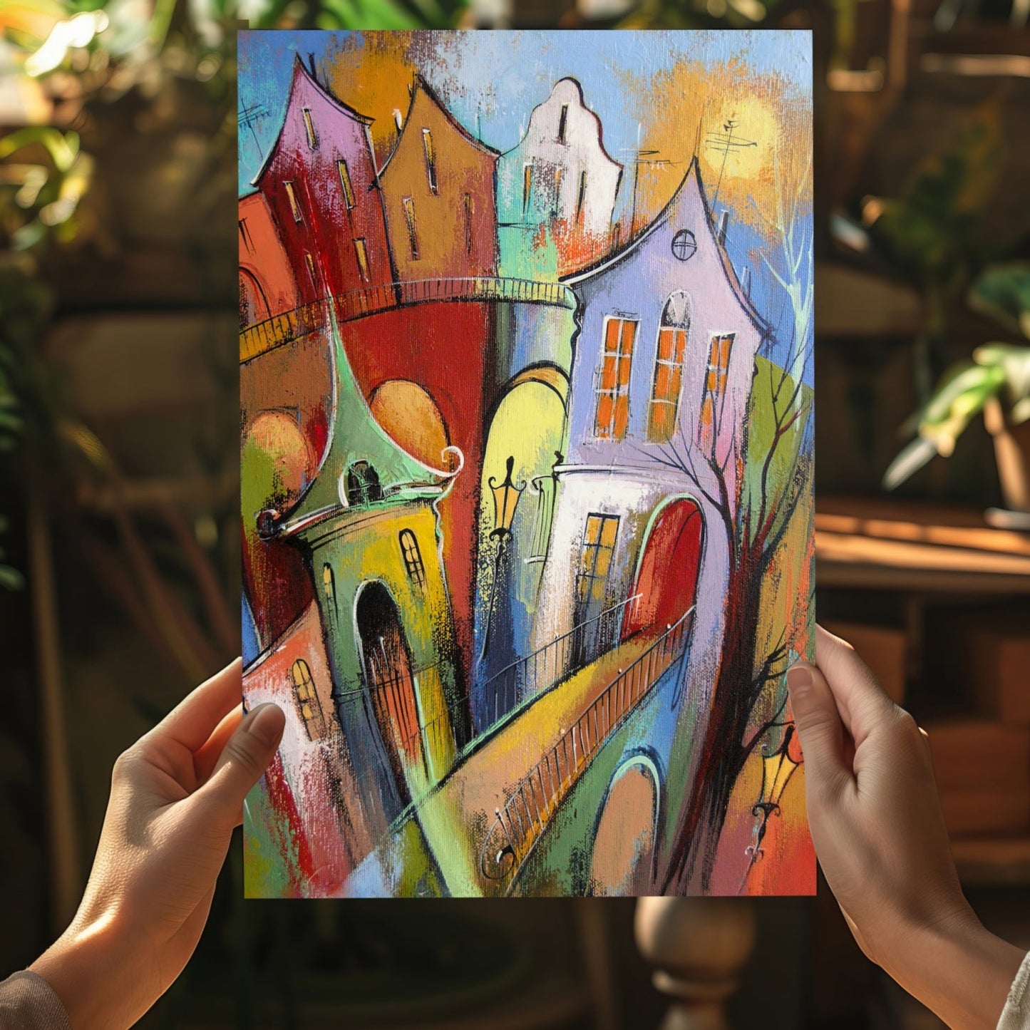 Cute City Aluminum Print-4