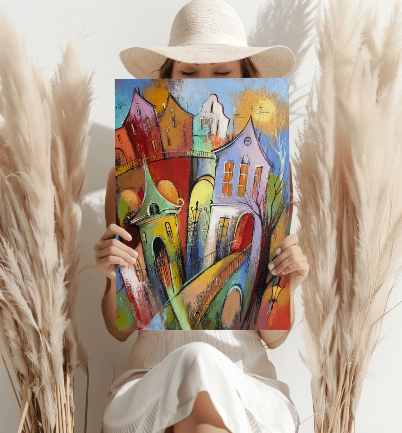 Cute City Aluminum Print-3