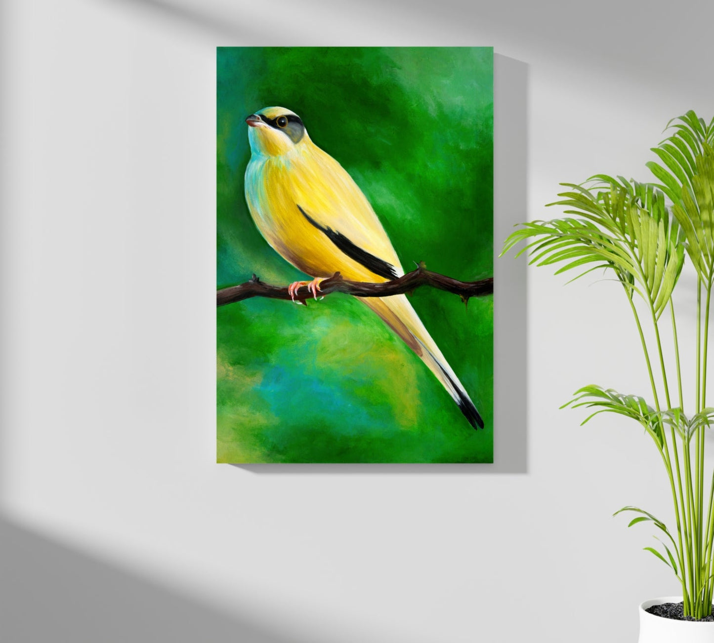Yellow Bird Aluminum Print