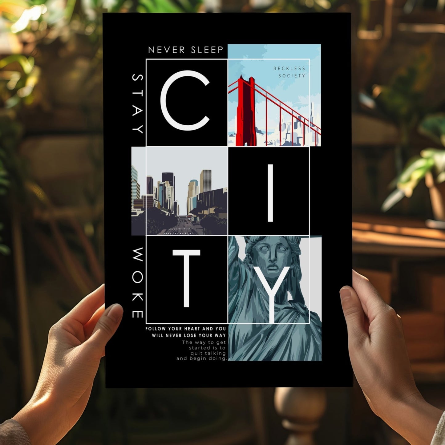 City Aluminum Print