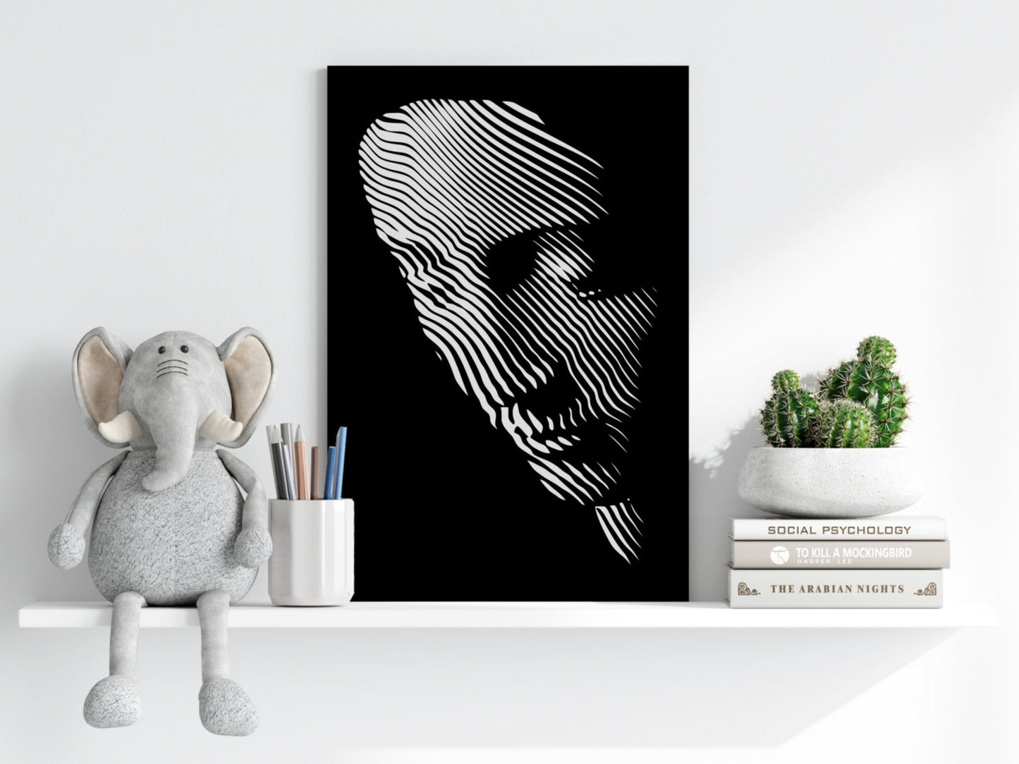 Abstract Statue Aluminum Print