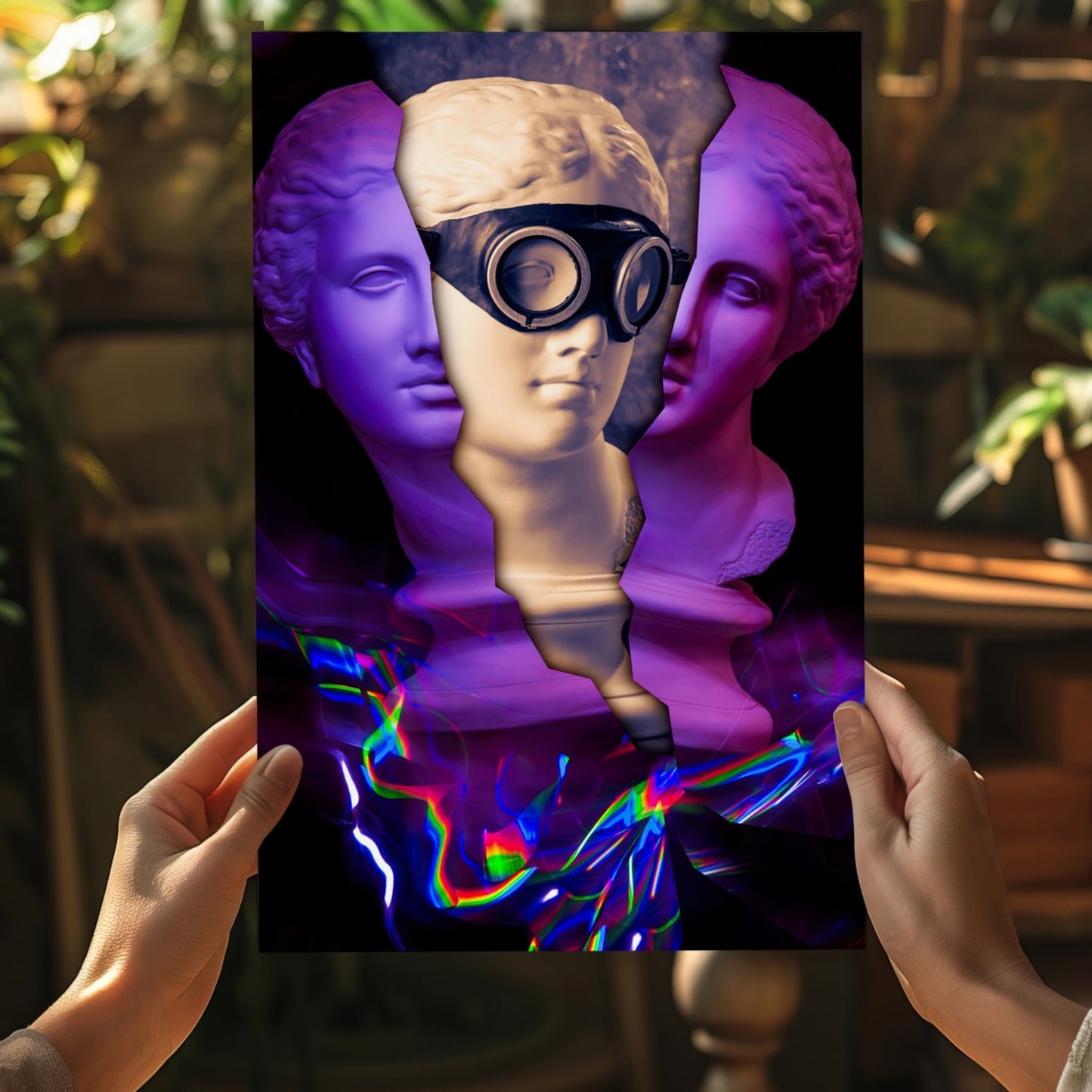 Contemporary Art Statue Aluminum Print