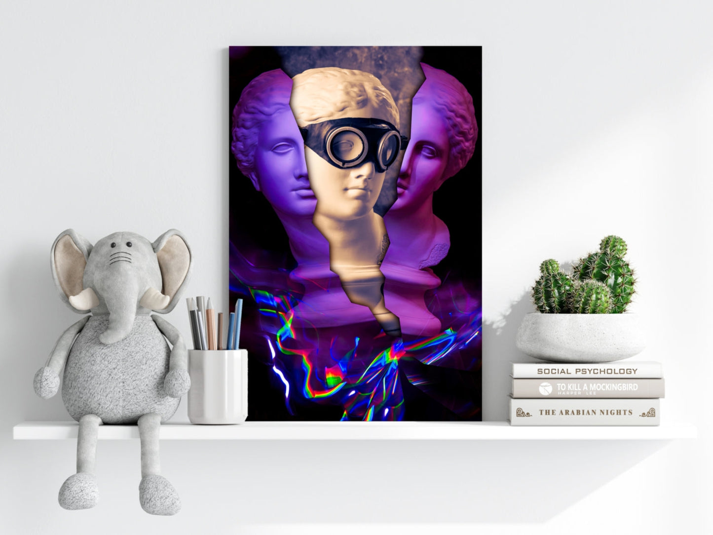 Contemporary Art Statue Aluminum Print