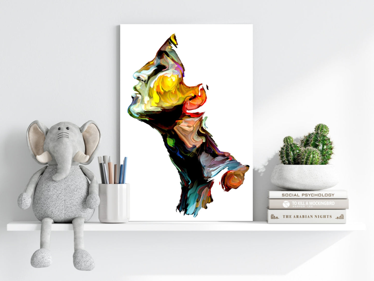 Colorful Portrait V1 Aluminum Print