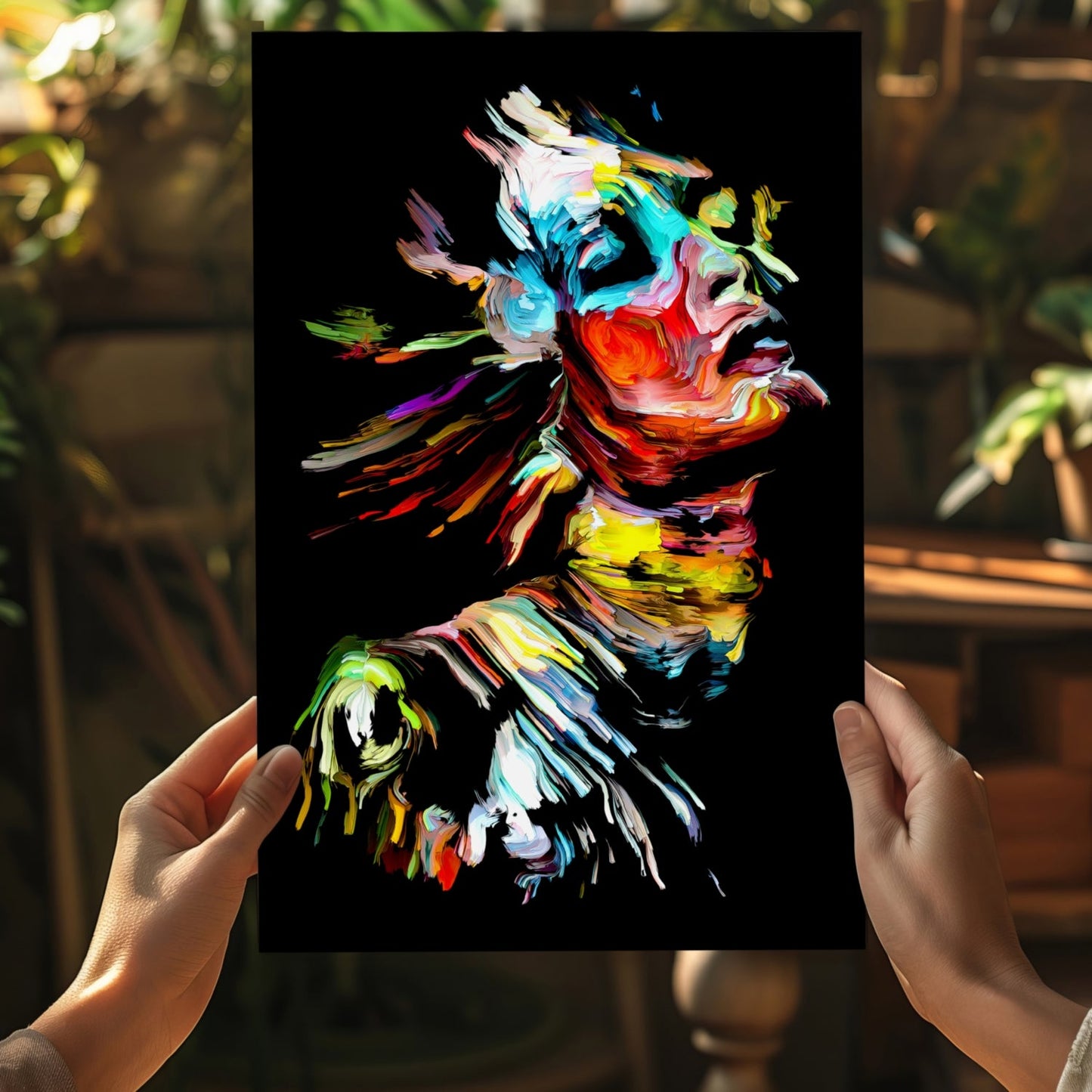 Colorful Portrait V2 Aluminum Print