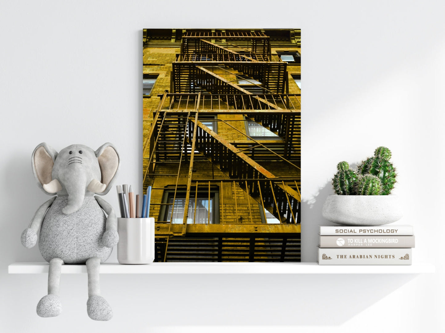 Stairs Terra Aluminum Print