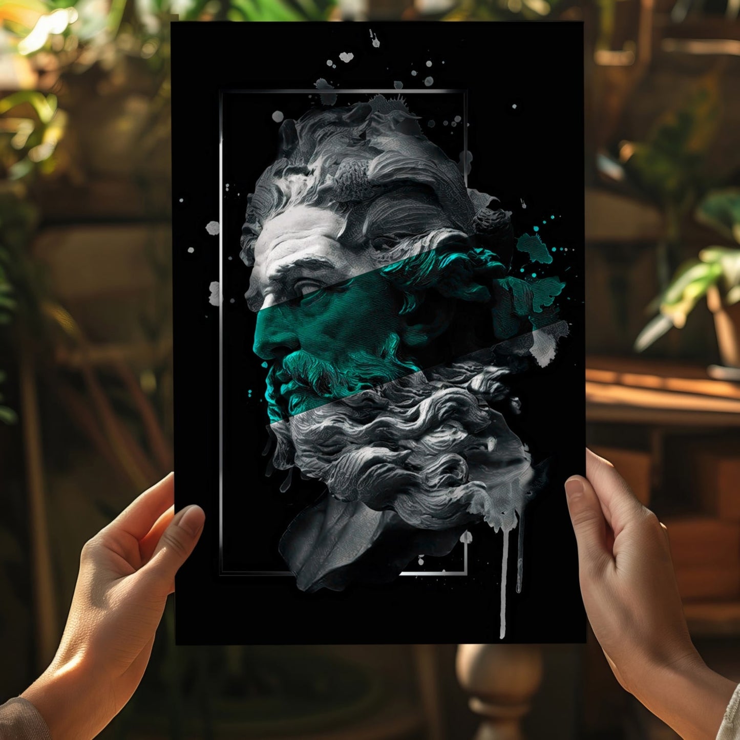 Poseidon Emerald Aluminum Print