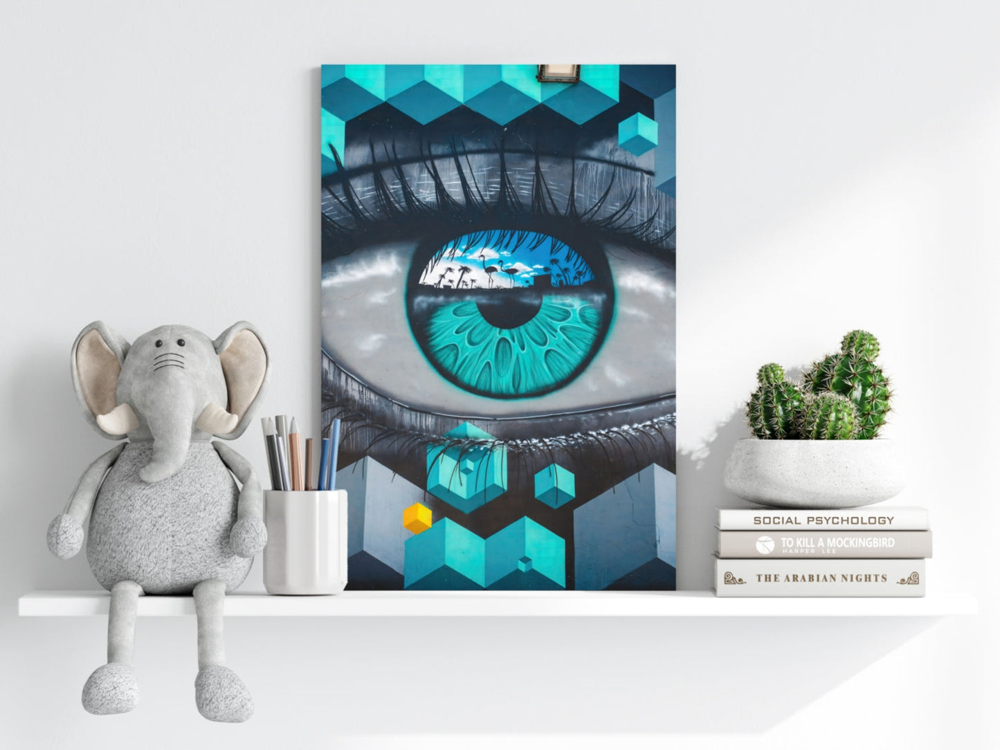 Futuristic Lines Aluminum Print