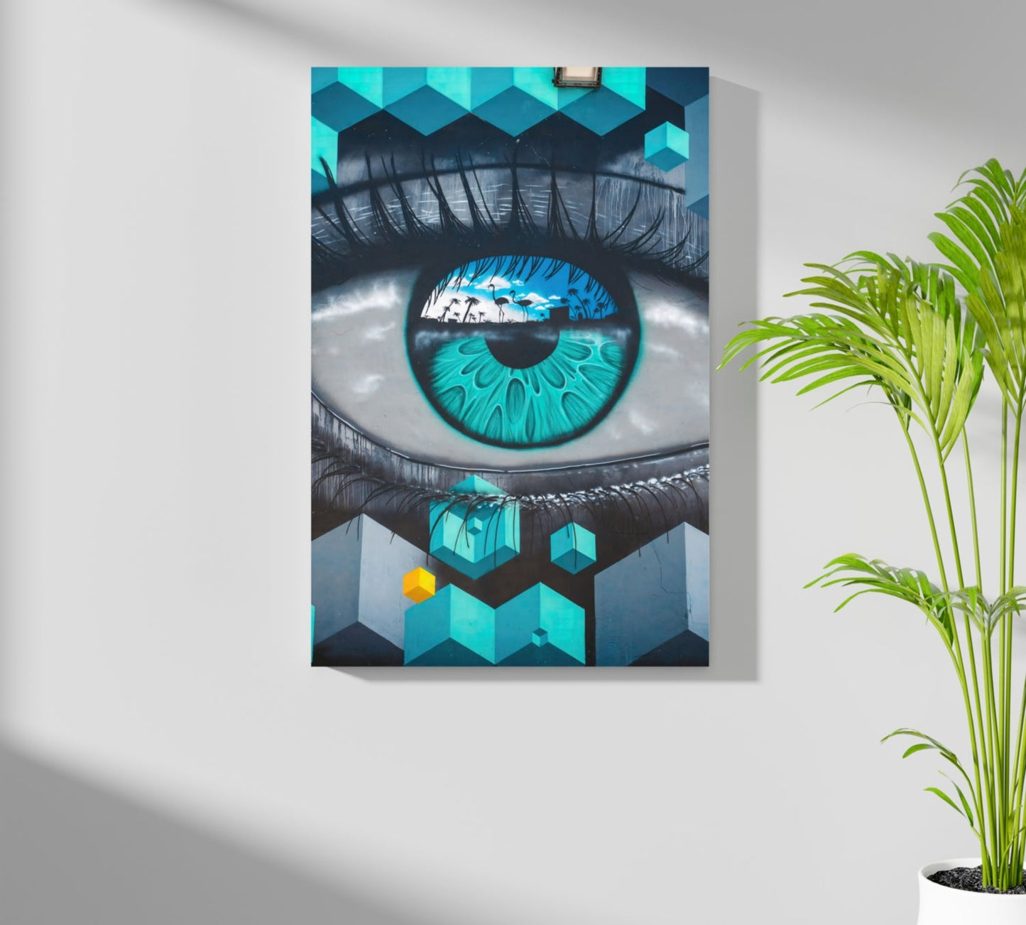Futuristic Lines Aluminum Print