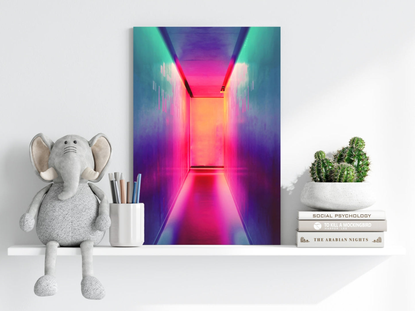 Narrow Corridor Aluminum Print