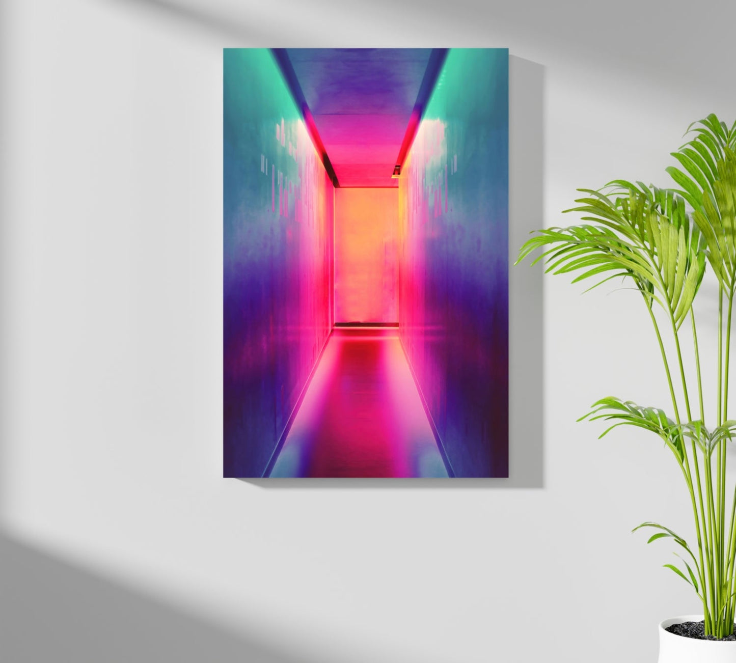 Narrow Corridor Aluminum Print