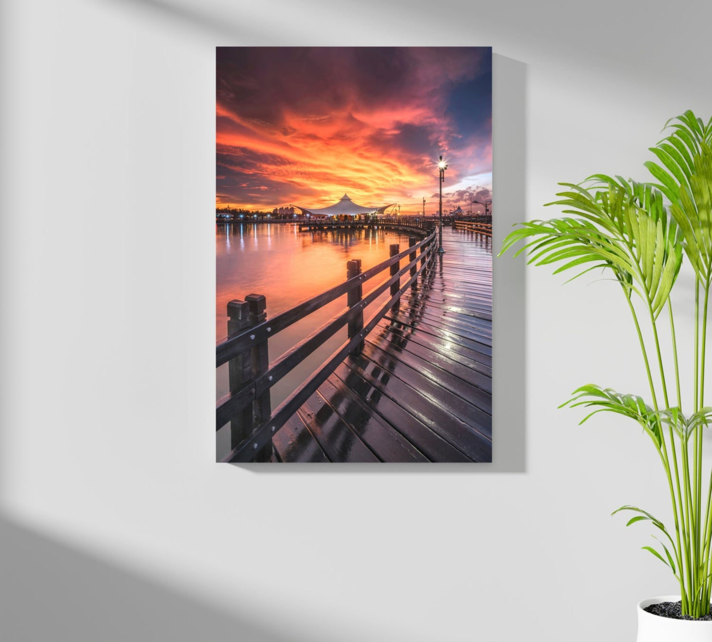Sunset Lake View Aluminum Print