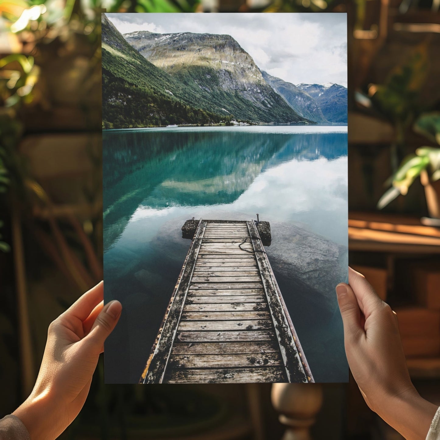 Glacier Lake Aluminum Print