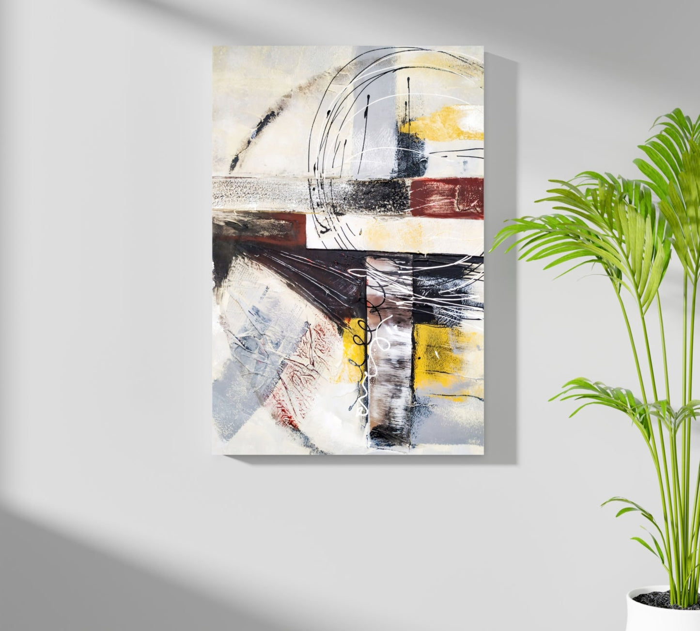 Modern Art Lines V1 Aluminum Print