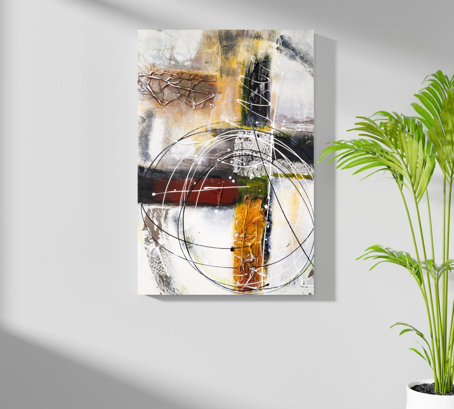 Modern Art Lines V2 Aluminum Print