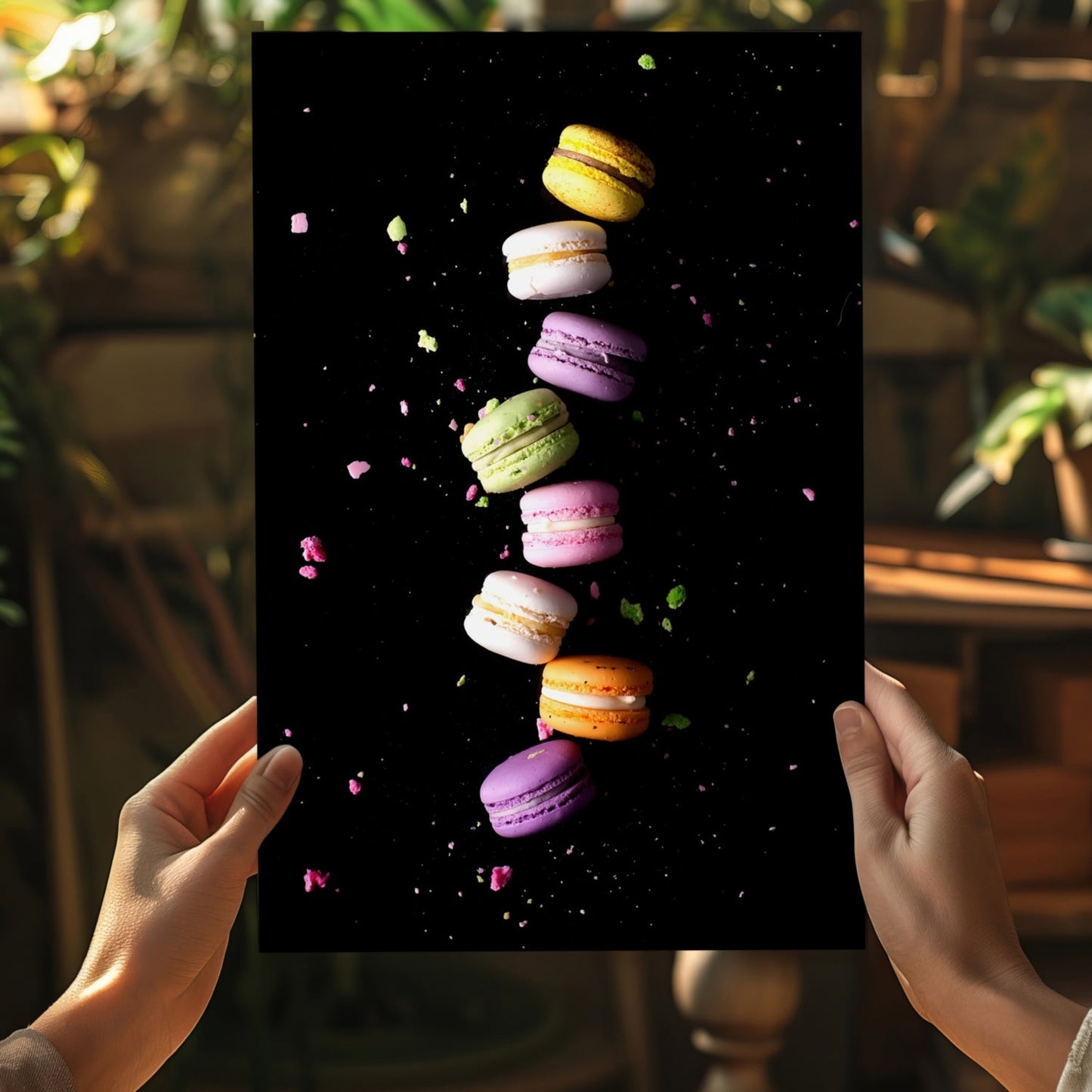 Colorful Macarons Aluminum Print