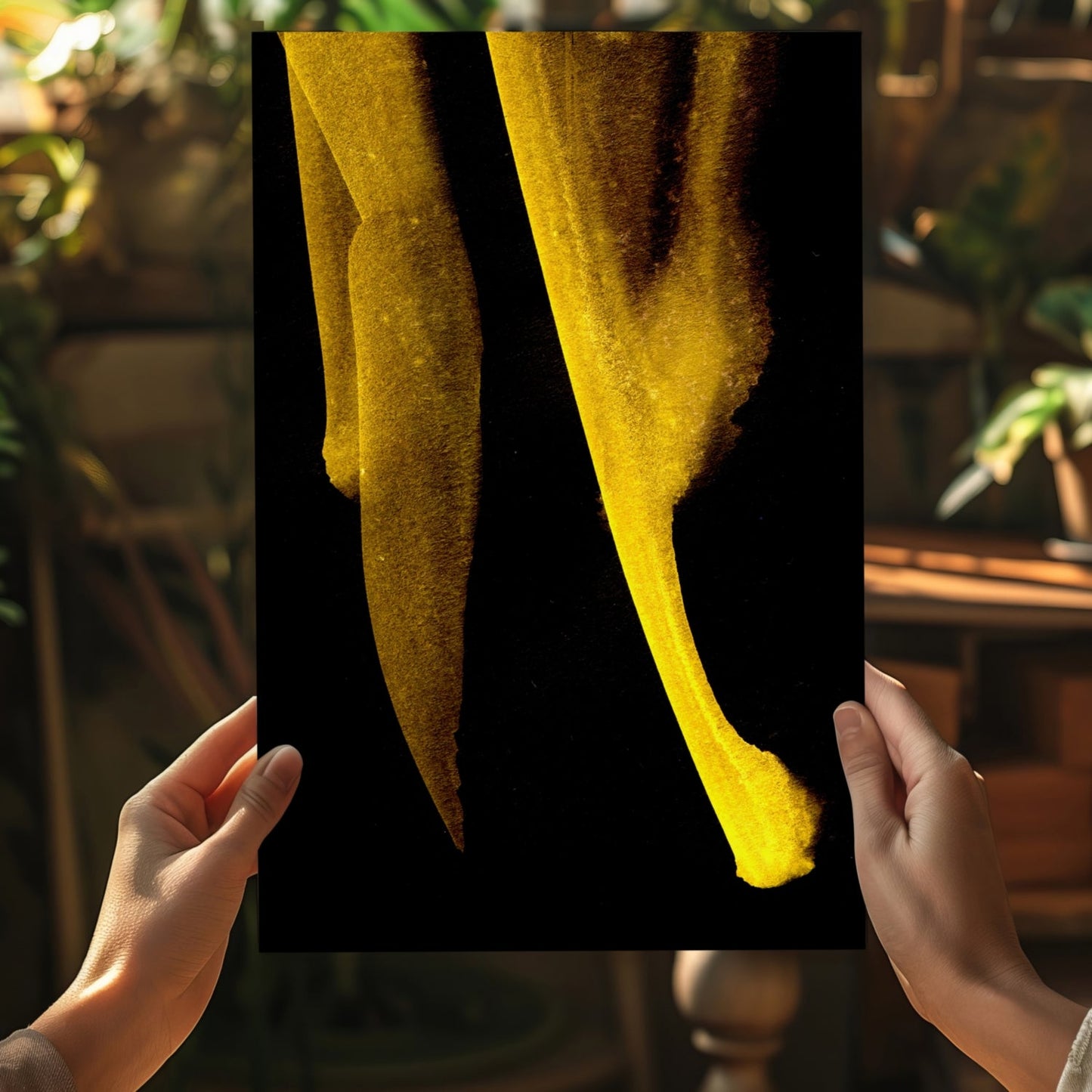 Shade of Gold V1 Aluminum Print