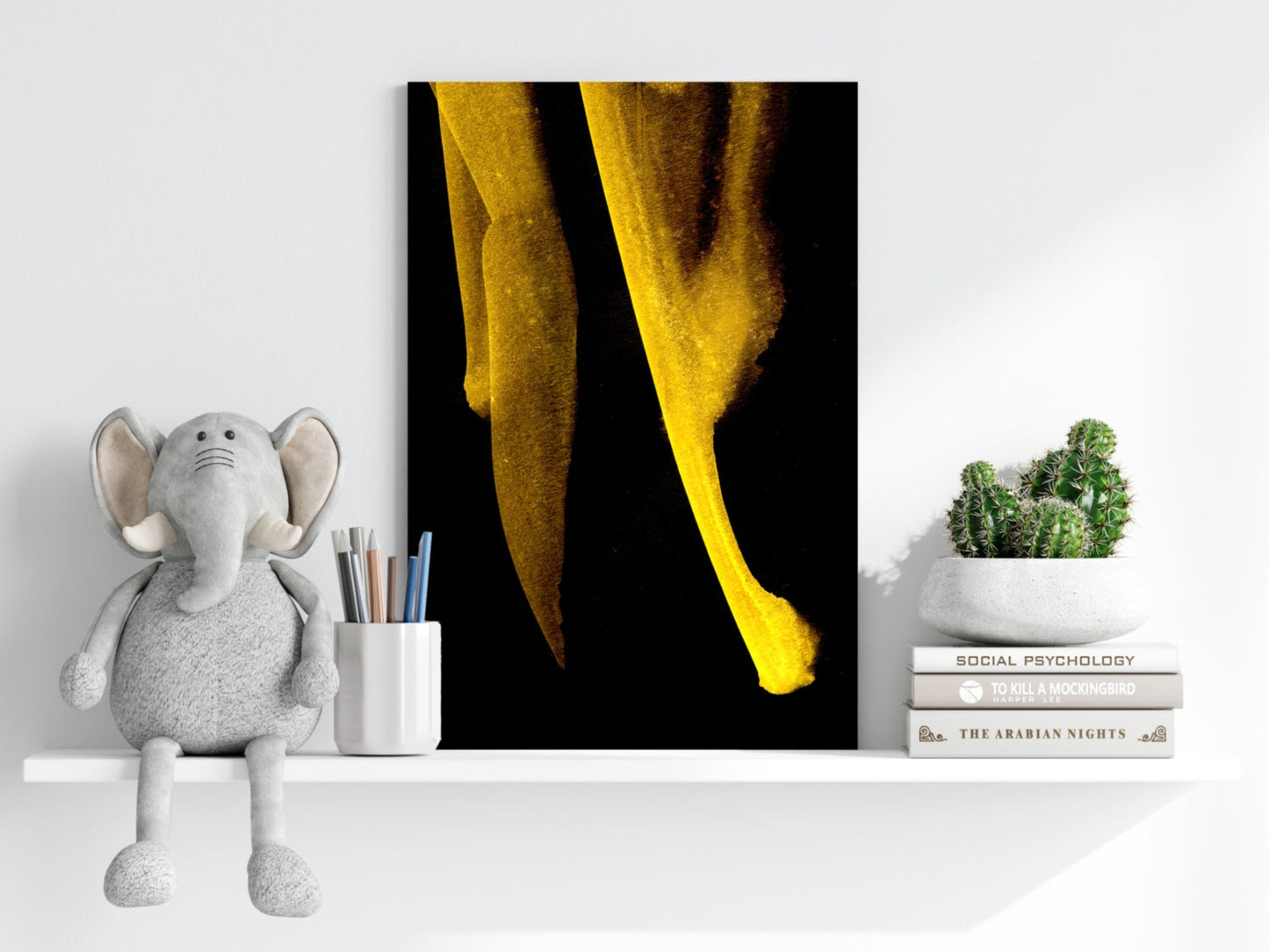 Shade of Gold V1 Aluminum Print