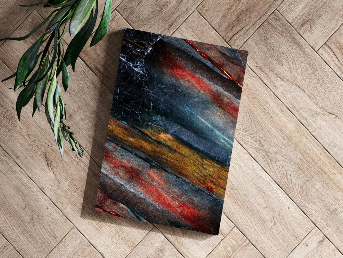 Abstract Colorful Marble Aluminum Print