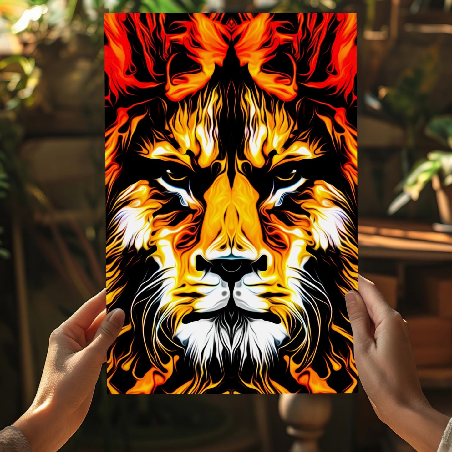 Lion Aluminum Print