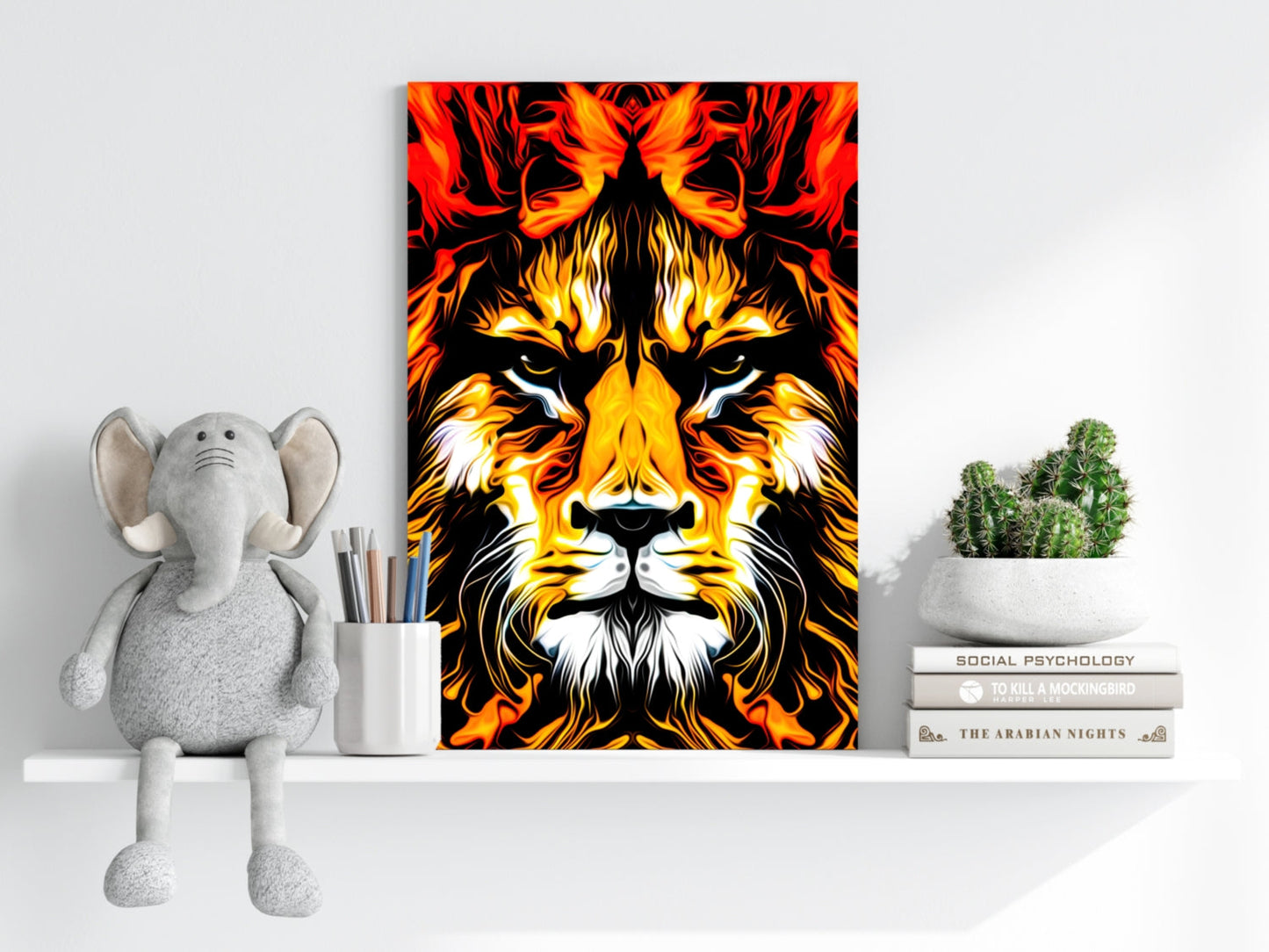 Lion Aluminum Print