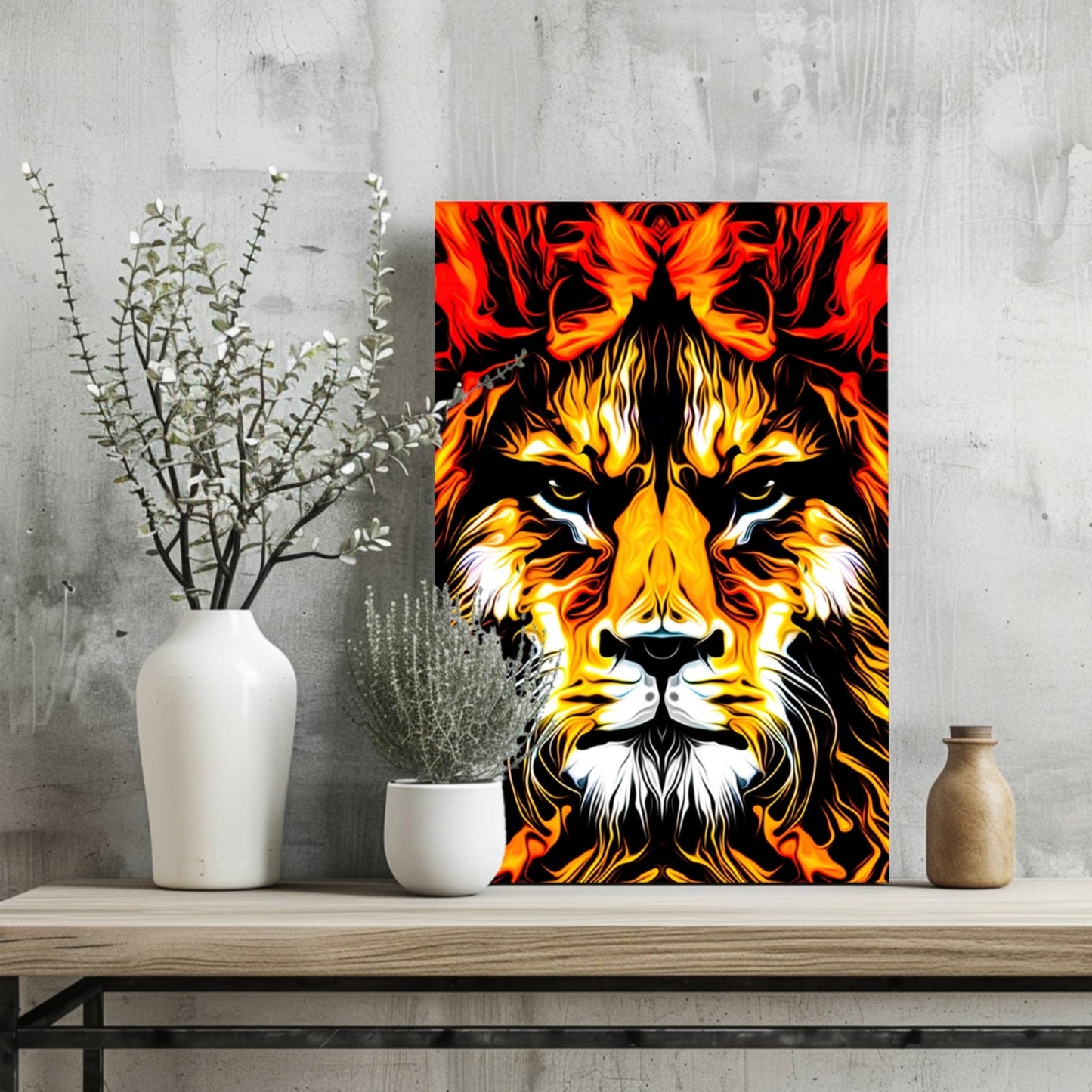 Lion Aluminum Print