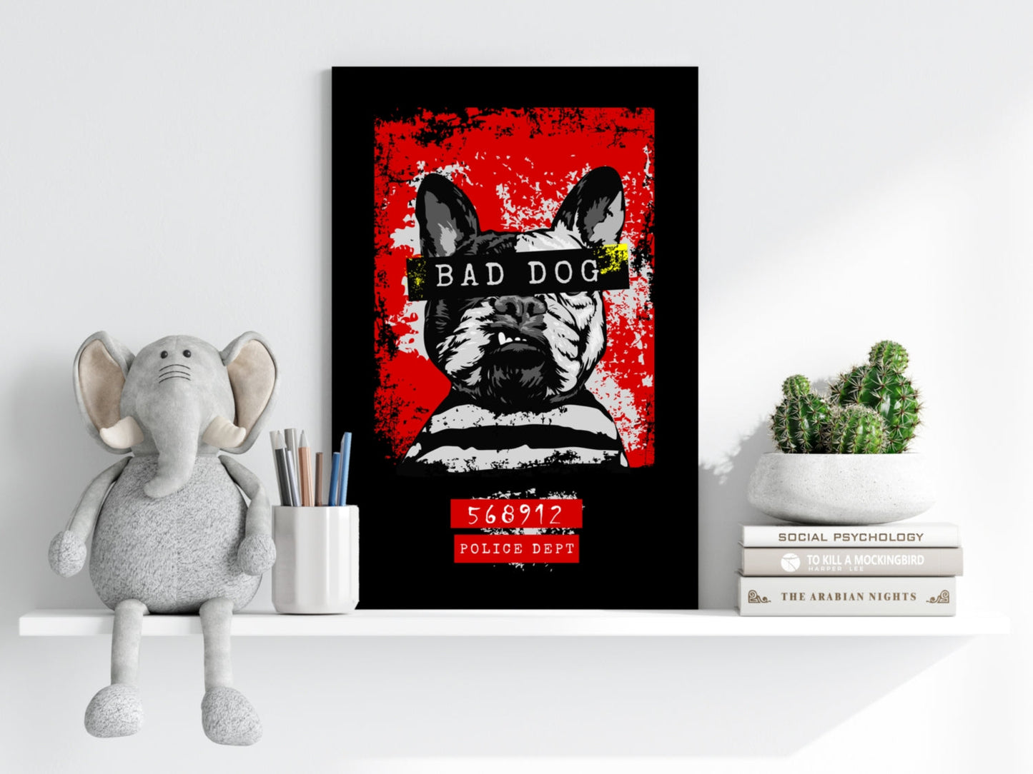 Bad Dog Aluminum Print