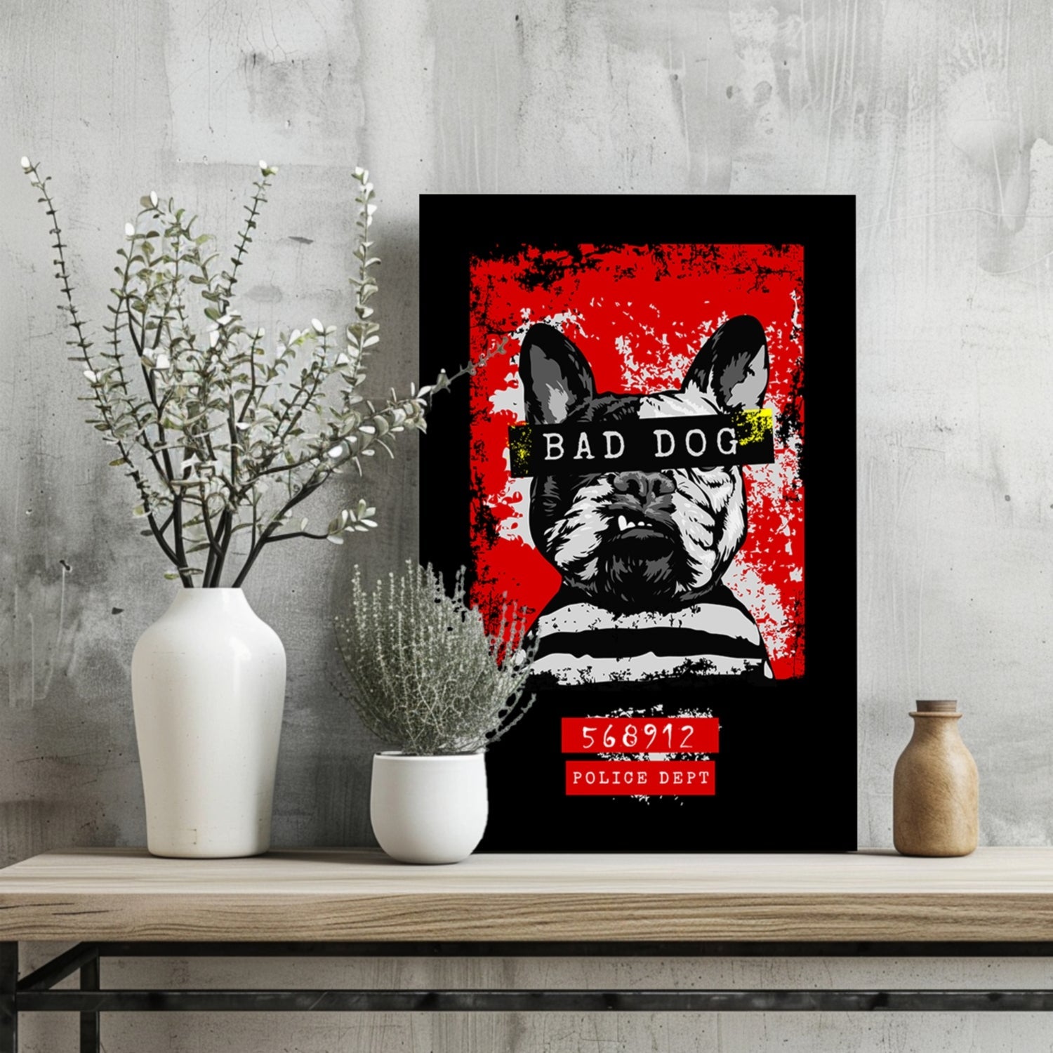Bad Dog Aluminum Print-1