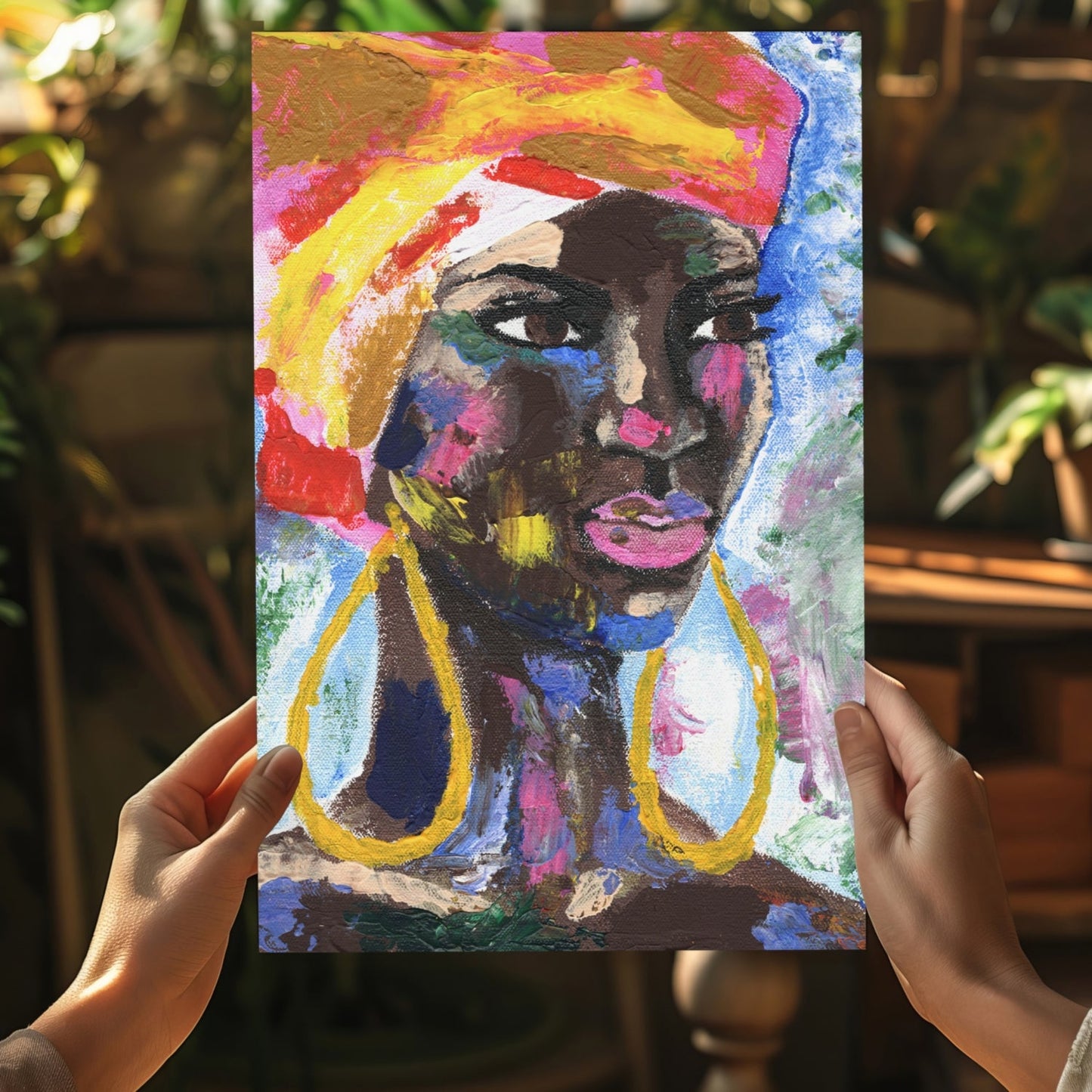 African Woman Aluminum Print