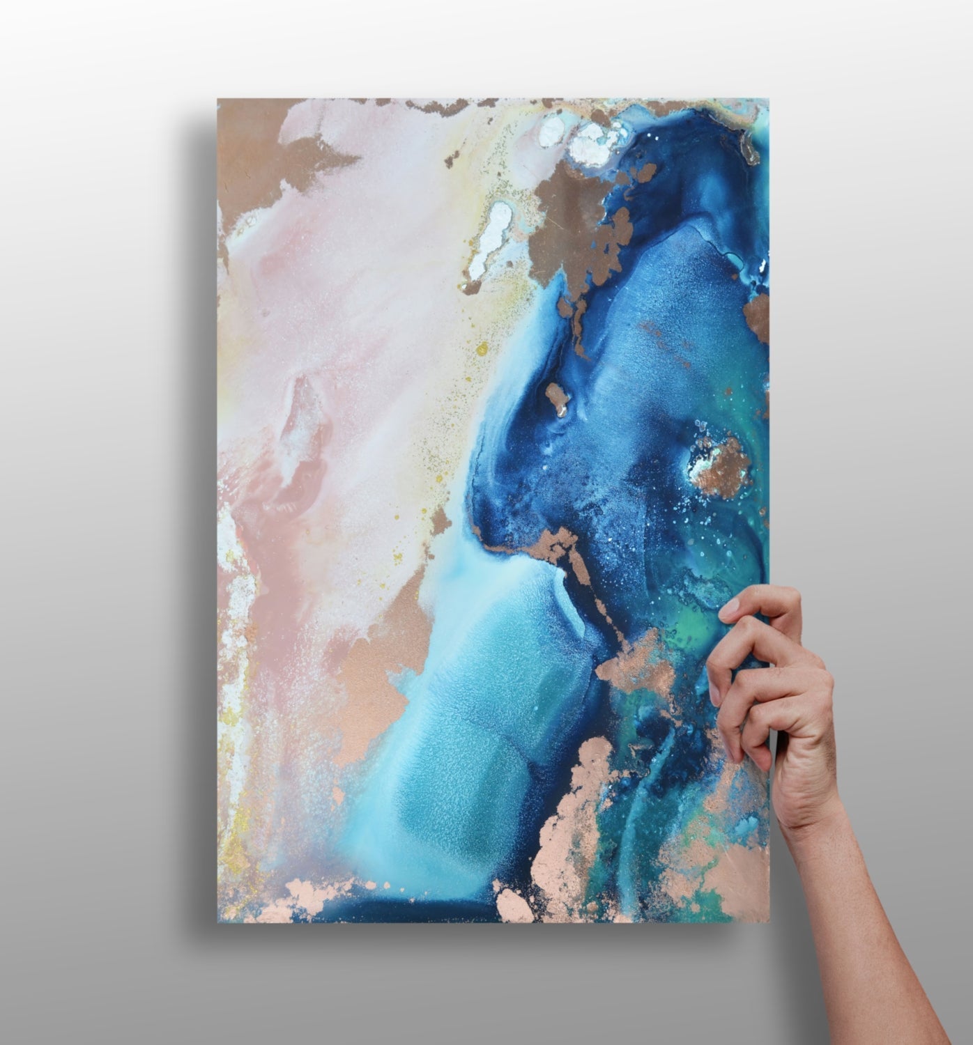Abstract Paint Aluminum Print-0